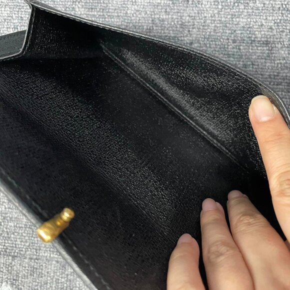 100% Authentic Saint Laurent Y Line Flap Wallet - Picture 10 of 10